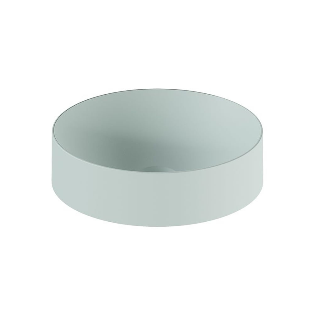 Vado Cameo Cove Blue Mineral Cast Round Countertop Basin